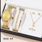 ساعت +گردن بند+انگشتر